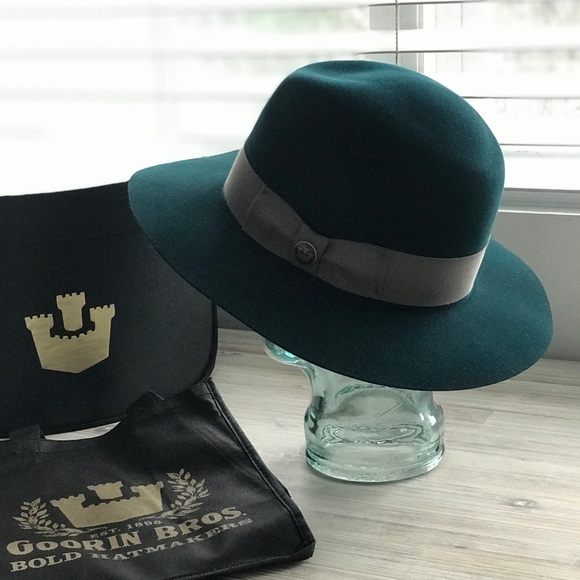 GOORIN BROS. County Line Teal Wool Hat RARE COLOR - Picture 5 of 8